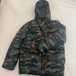 Camo Puffer Jacket